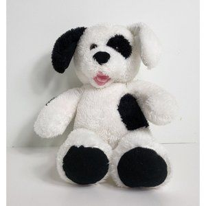 Build A Bear Workshop Plush Puppy Dog 2015 Black White 15" Plush Stuffed Animal